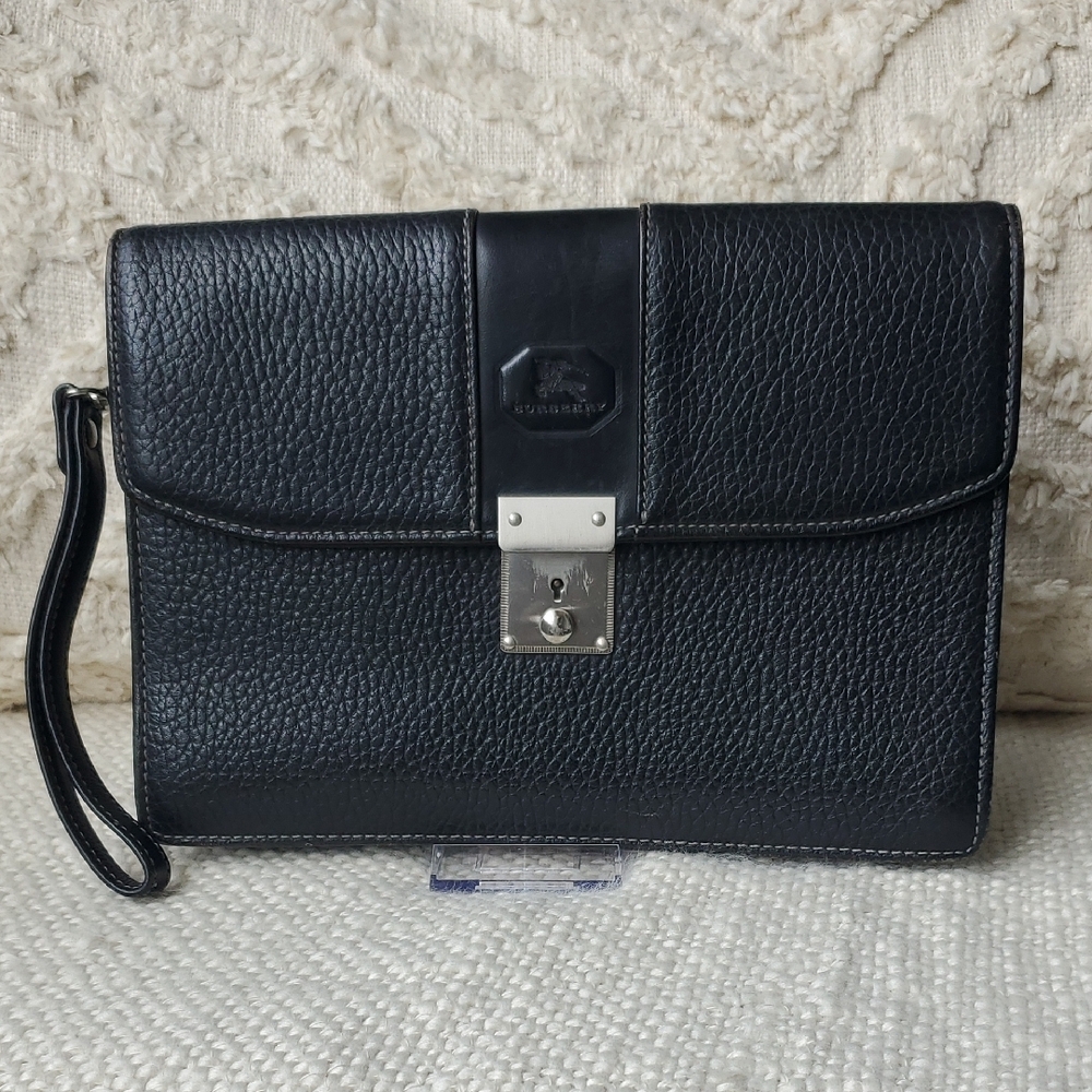 Burberry Black Leather Bag